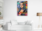 Modern Mona Lisa - Glass Wall Art
